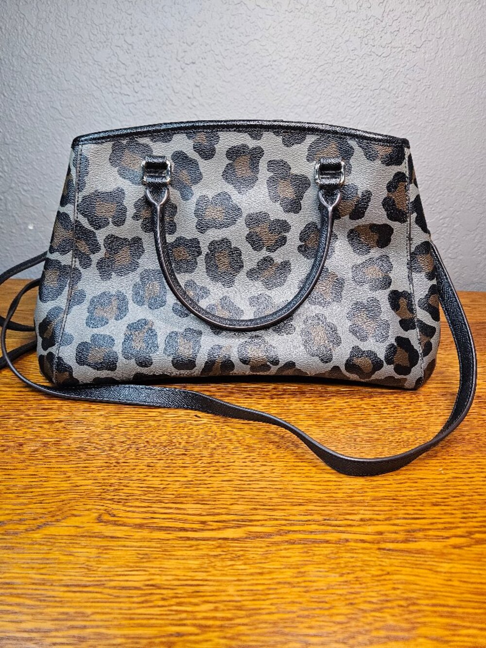 Coach Small Margot Carryall in Ocelot Print - Picture 3 of 13